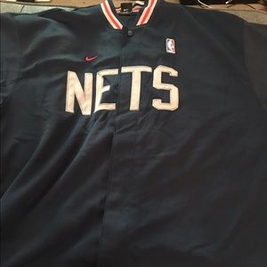 Vintage new Jersey Nets Warm-Up 2x Throwback Snap Up